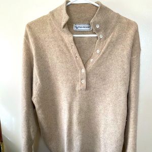 Vintage Evan Picone wool button v neck long sleeve sweater